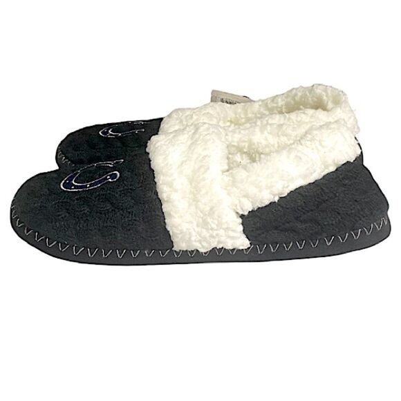FOCO NFL Indianapolis Colts Slippers Women XL 11-12 Moccasin Plush Football Core - Picture 6 of 8